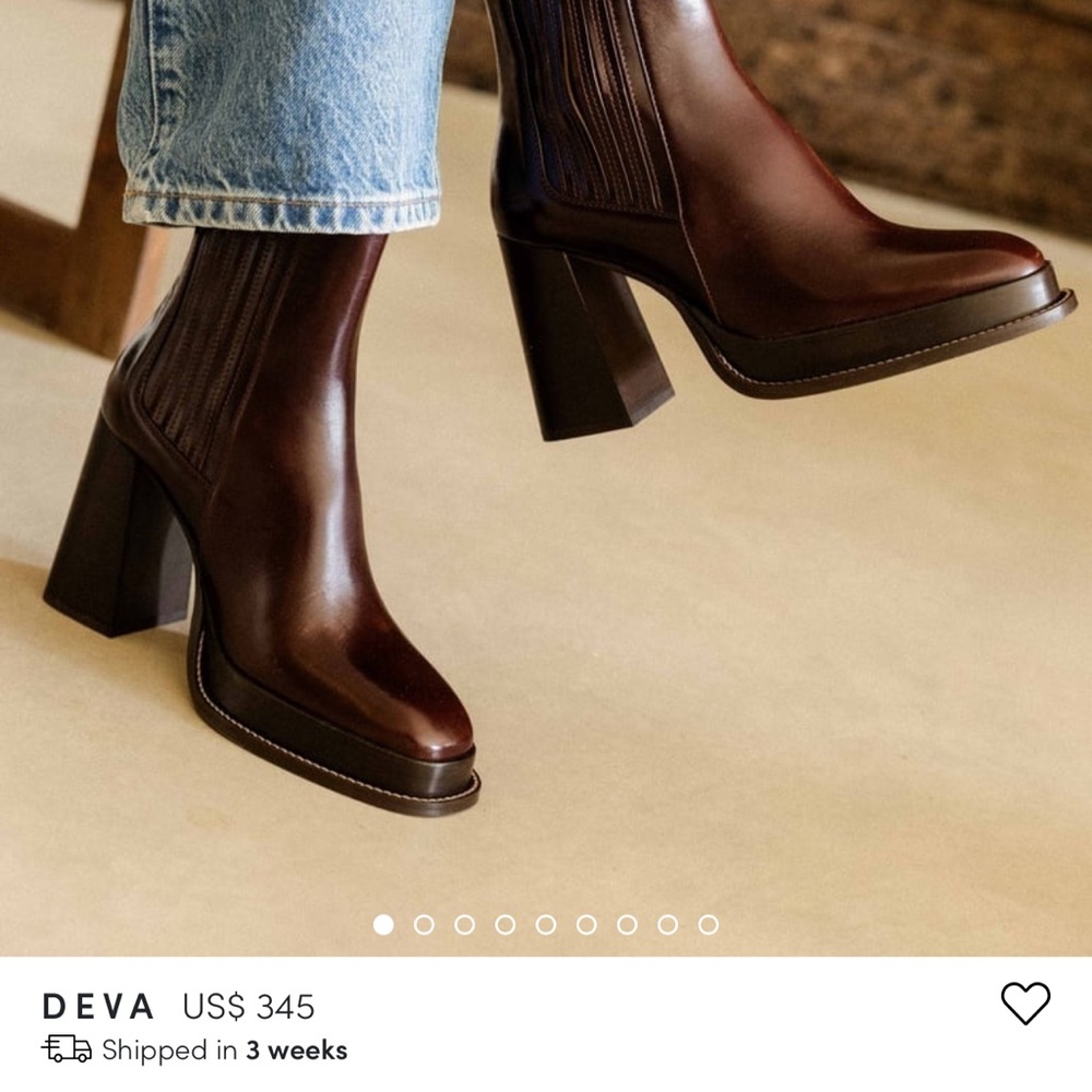 Bobbie’s Paris Deva Leather Boots in Color Turkish Coffee